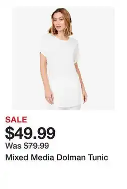 TSC Stores Mixed Media Dolman Tunic offer