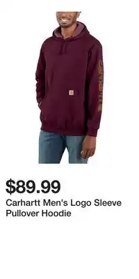 Mark's Carhartt Men's Logo Sleeve Pullover Hoodie offer