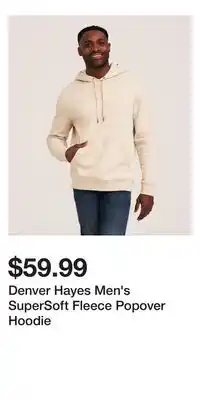Mark's Denver Hayes Men's SuperSoft Fleece Popover Hoodie offer