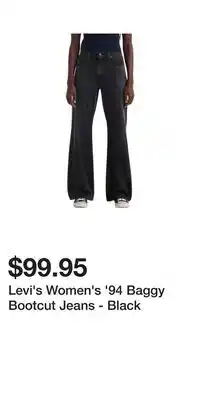 Mark's Levi's Women's '94 Baggy Bootcut Jeans - Black offer