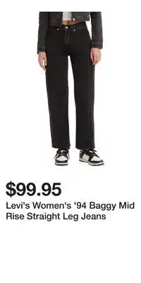 Mark's Levi's Women's '94 Baggy Mid Rise Straight Leg Jeans offer