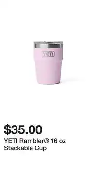 Sport Chek YETI Rambler 16 oz Stackable Cup offer
