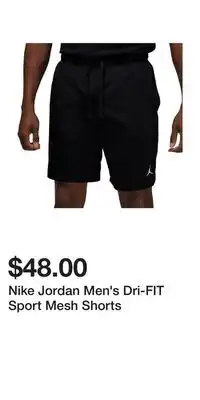 Sport Chek Nike Jordan Men's Dri-FIT Sport Mesh Shorts offer