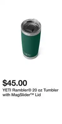 Sport Chek YETI Rambler 20 oz Tumbler with MagSlider Lid offer
