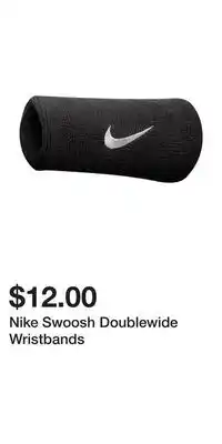 Sport Chek Nike Swoosh Doublewide Wristbands offer