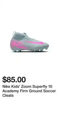 Sport Chek Nike Kids' Zoom Superfly 10 Academy Firm Ground Soccer Cleats offer