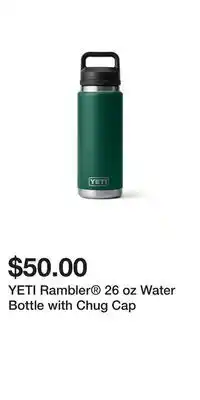 Sport Chek YETI Rambler 26 oz Water Bottle with Chug Cap offer