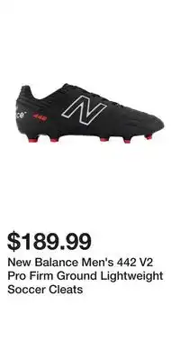 Sport Chek New Balance Men's 442 V2 Pro Firm Ground Lightweight Soccer Cleats offer