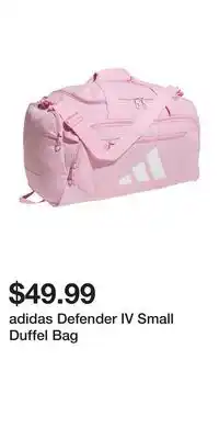 Sport Chek adidas Defender IV Small Duffel Bag offer