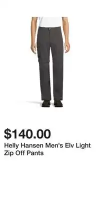 Sport Chek Helly Hansen Men's Elv Light Zip Off Pants offer