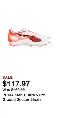 Sport Chek PUMA Men's Ultra 5 Pro Ground Soccer Shoes offer