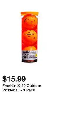 Sport Chek Franklin X-40 Outdoor Pickleball - 3 Pack offer