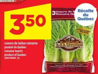 Maxi COEURS DE LAITUE ROMAINE | ROMAINE HEARTS offer