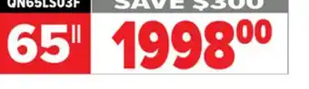 2001 Audio Video SAMSUNG 65 The Frame TV offer