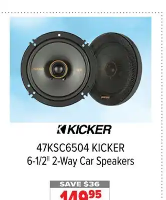 2001 Audio Video 47KSC6504 KICKER 6-1/2 2-Way Car Speakers offer