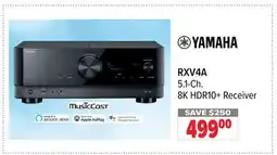 2001 Audio Video RXV4A 5.1-Ch. 8K HDR10+ Receiver offer