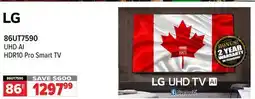 2001 Audio Video 86UT7590 UHD AI HDR10 Pro Smart TV offer