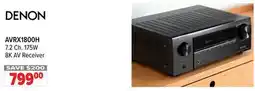 2001 Audio Video AVRX1800H 7.2 Ch. 175W 8K AV Receiver offer