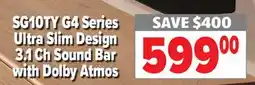 2001 Audio Video SG10TY G4 Series Ultra Slim Design 3.1 Ch Sound Bar with Dolby Atmos offer