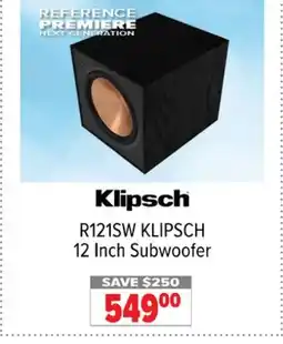2001 Audio Video R121SW KLIPSCH 12 Inch Subwoofer offer