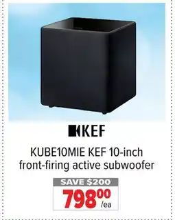 2001 Audio Video KUBE10MIE KEF 10-inch front-firing active subwoofer offer