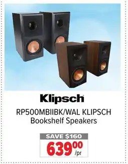 2001 Audio Video RP500MBIIBK/WAL KLIPSCH Bookshelf Speakers offer