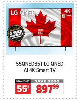2001 Audio Video 55QNED85T LG QNED AI 4K Smart TV offer