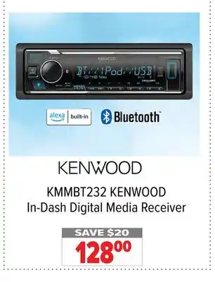 2001 Audio Video KMMBT232 KENWOOD In-Dash Digital Media Receiver offer