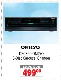 2001 Audio Video DXC390 ONKYO 6-Disc Carousel Changer offer