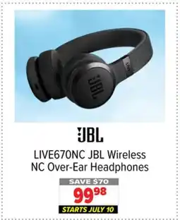 2001 Audio Video LIVE670NC JBL Wireless NC Over-Ear Headphones offer