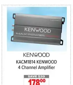 2001 Audio Video KACM1814 KENWOOD 4 Channel Amplifier offer