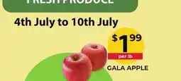 Food World Supermarket GALA APPLE offer