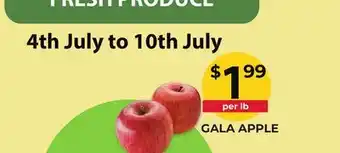 Food World Supermarket GALA APPLE offer