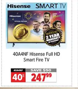 2001 Audio Video 40A4NF Hisense Full HD Smart Fire TV offer