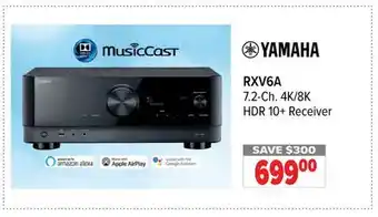 2001 Audio Video Yamaha RXV6A 7.2-Ch. 4K/8K HDR offer