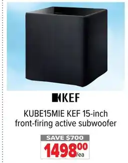 2001 Audio Video KUBE15MIE KEF 15-inch front-firing active subwoofer offer