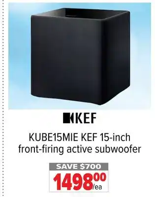 2001 Audio Video KUBE15MIE KEF 15-inch front-firing active subwoofer offer