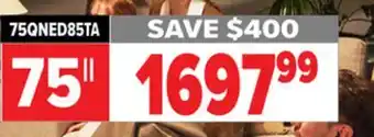 2001 Audio Video 75QNED85TA LG OLED evo Smart TV offer