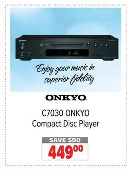 2001 Audio Video C7030 ONKYO Compact Disc Player offer