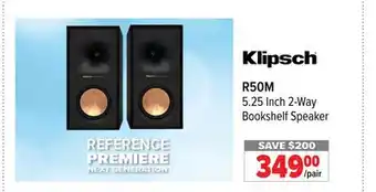 2001 Audio Video R50M 5.25 Inch 2-Way Bookshelf Speaker offer