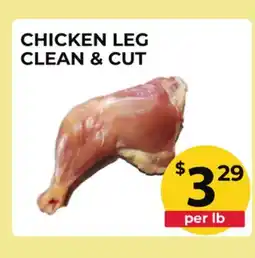 Food World Supermarket CHICKEN LEG CLEAN & CUT offer