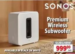 2001 Audio Video SONOS Premium Wireless Subwoofer offer