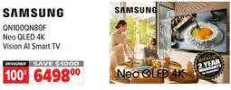 2001 Audio Video QN100QN80F Neo QLED 4K Vision AI Smart TV offer