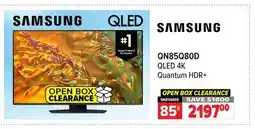 2001 Audio Video QN85Q80D QLED 4K Quantum HDR+ offer