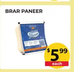 Food World Supermarket BRAR PANEER offer