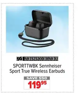 2001 Audio Video SPORTTWBK Sennheiser Sport True Wireless Earbuds offer