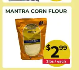 Food World Supermarket MANTRA CORN FLOUR offer
