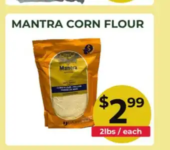 Food World Supermarket MANTRA CORN FLOUR offer