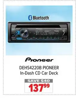 2001 Audio Video DEHS4220B PIONEER In-Dash CD Car Deck offer