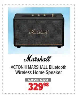 2001 Audio Video ACTONIII MARSHALL Bluetooth Wireless Home Speaker offer